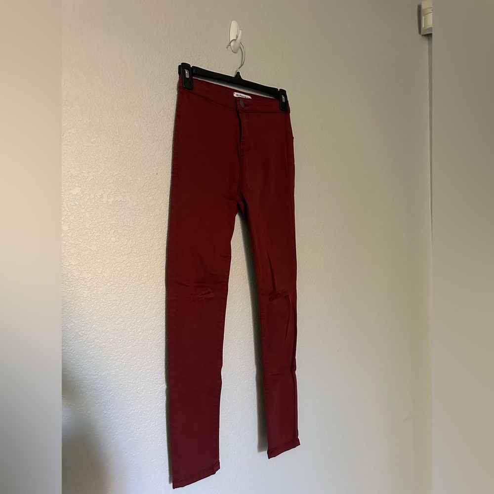 Dark Red Glamorous Jegging Skinny Jeans